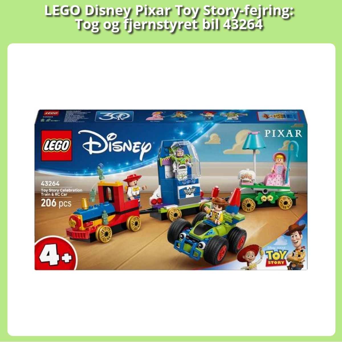 Anmeldelse af LEGO Disney Pixar Toy Story-fejring: Tog og fjernstyret bil 43264