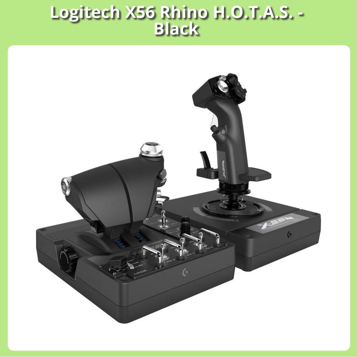 Anmeldelse af Logitech X56 Rhino H.O.T.A.S. - Black