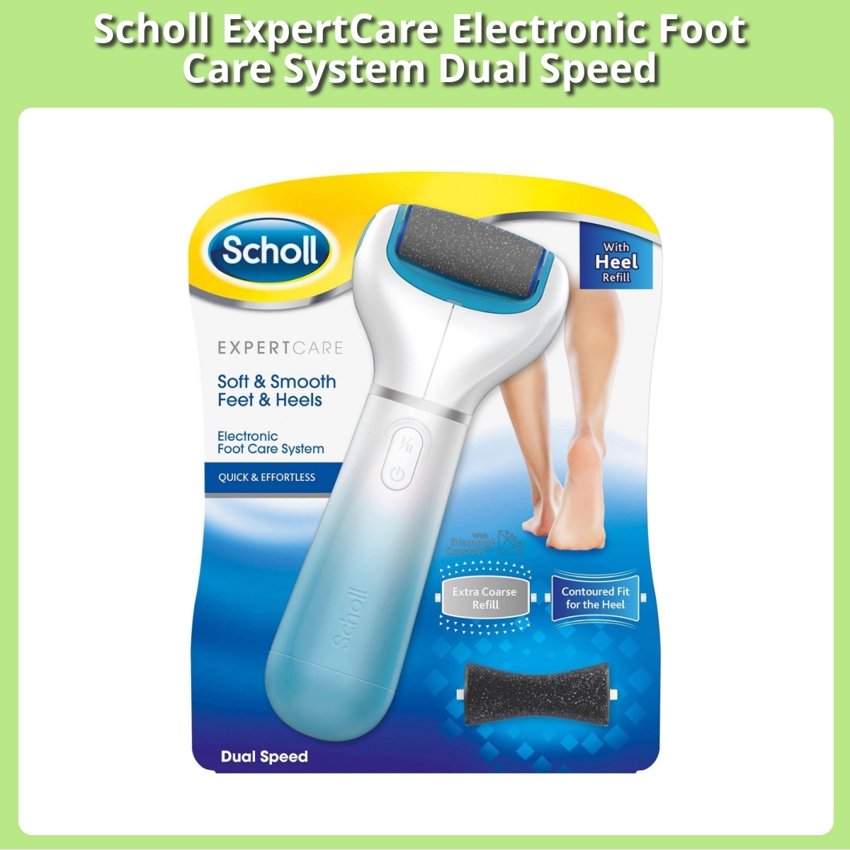 Anmeldelse af Scholl ExpertCare Electronic Foot Care System Dual Speed