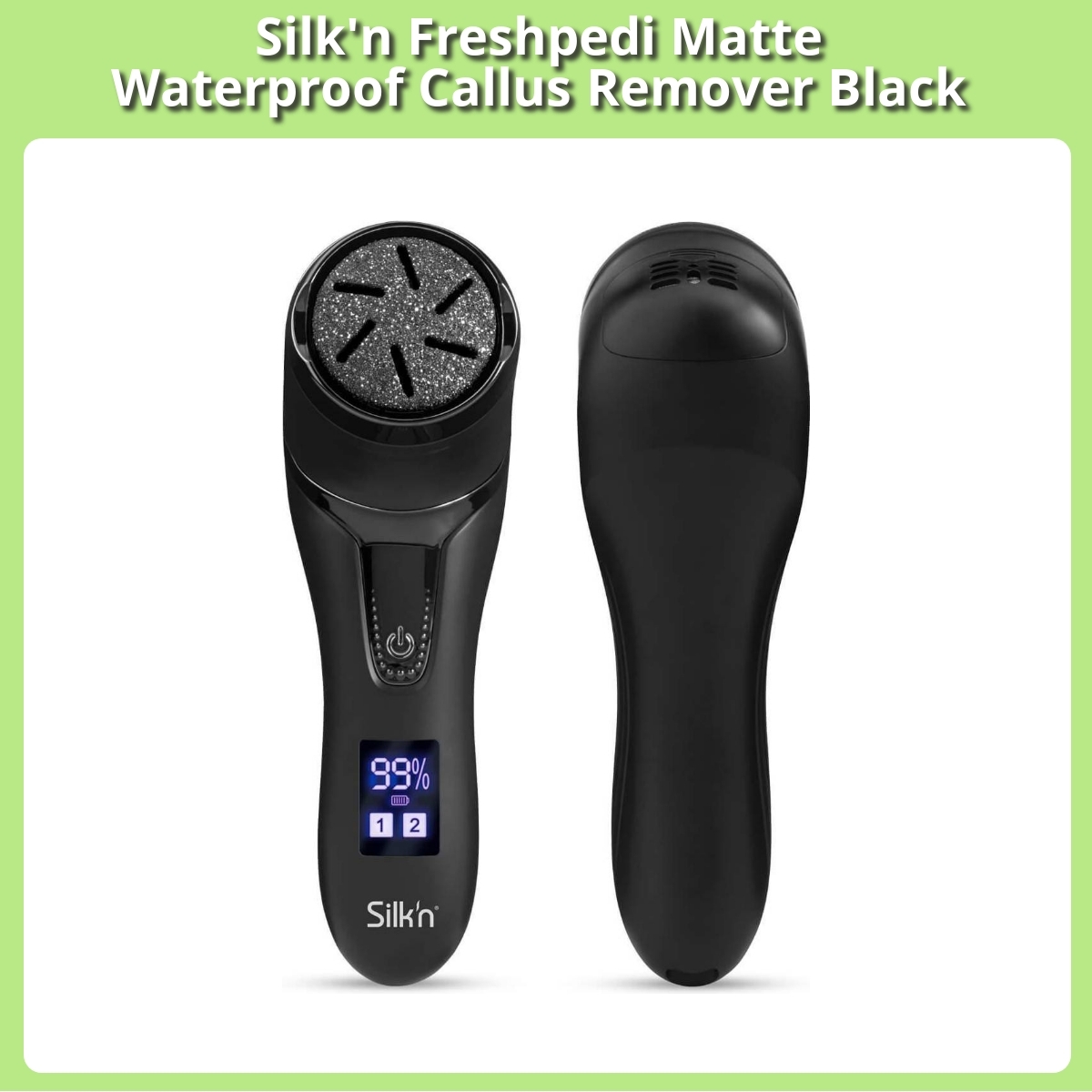 Anmeldelse af Silk'n Freshpedi Matte Waterproof Callus Remover Black