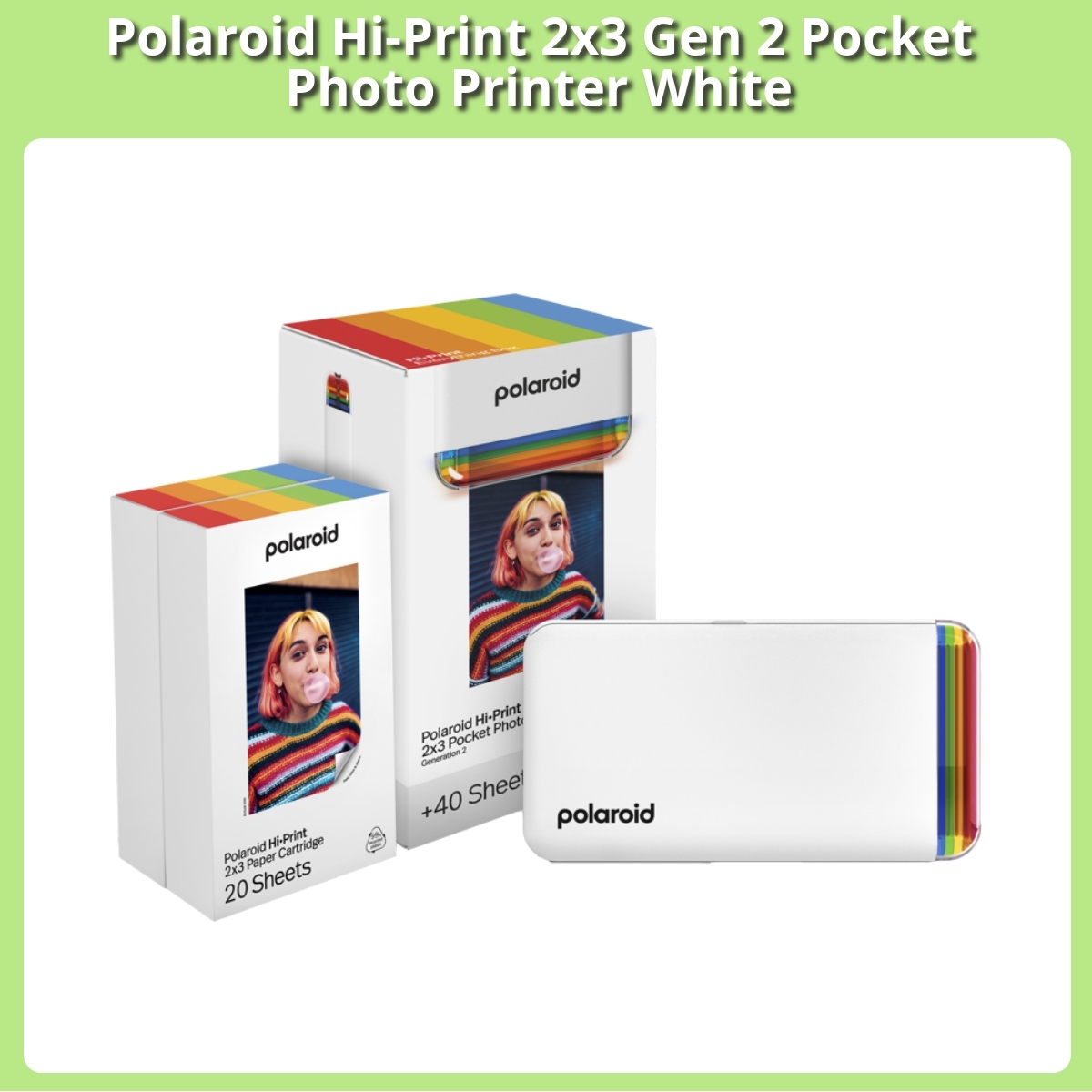 Anmeldelse af Polaroid Hi-Print 2x3 Gen 2 Pocket Photo Printer White