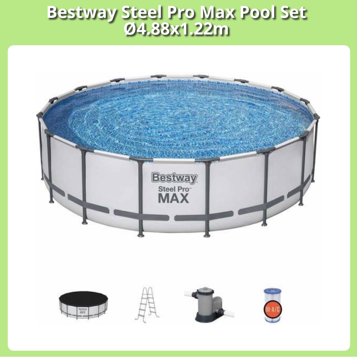 Anmeldelse af Bestway Steel Pro Max Pool Set Ø4.88x1.22m