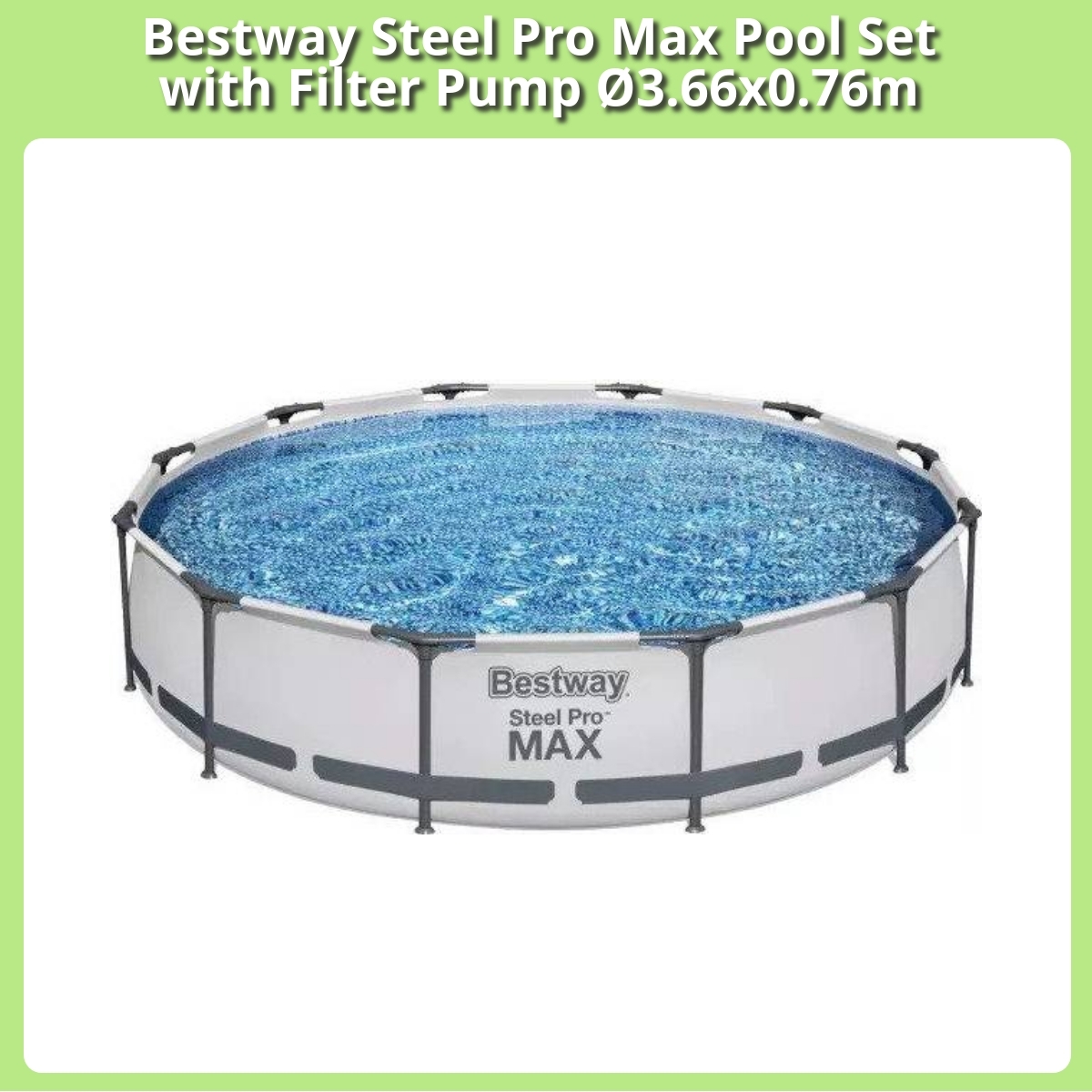 Anmeldelse af Bestway Steel Pro Max Pool Set with Filter Pump Ø3.66x0.76m