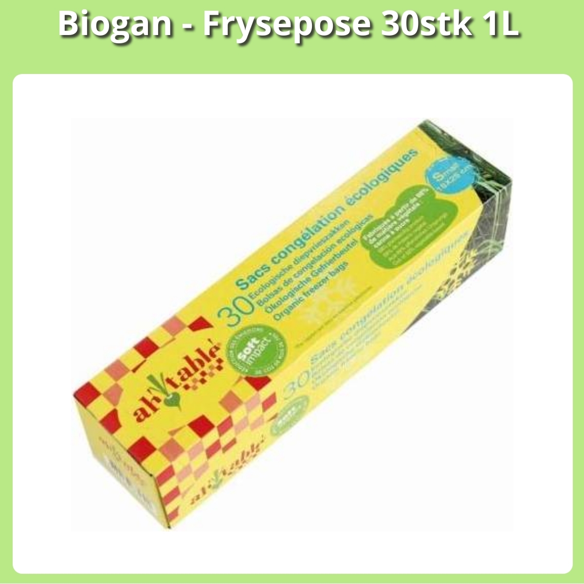 Anmeldelse af Biogan - Frysepose 30stk 1L