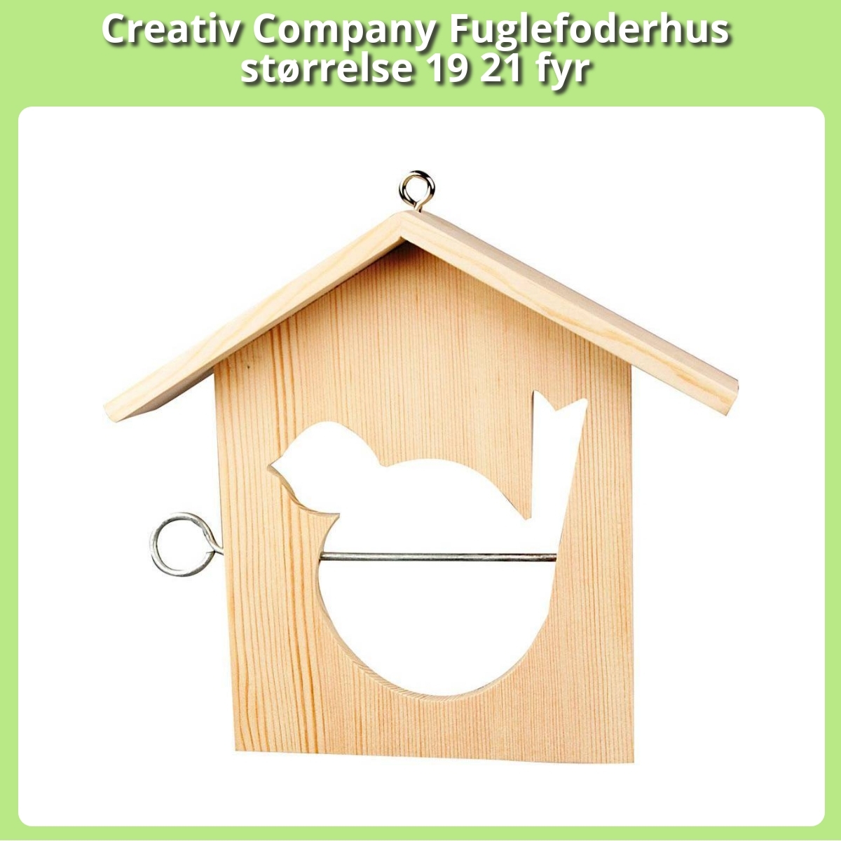 Anmeldelse af Creativ Company Fuglefoderhus størrelse 19 21 fyr
