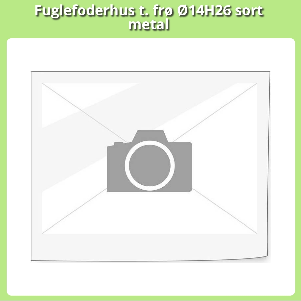 Anmeldelse af Fuglefoderhus t. frø Ø14H26 sort metal