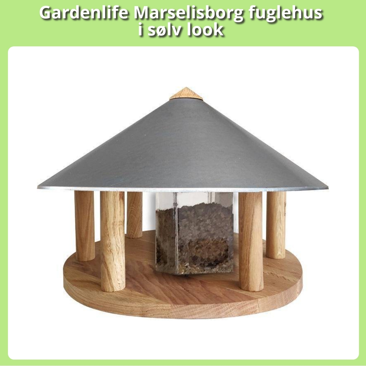 Anmeldelse af Gardenlife Marselisborg fuglehus i sølv look