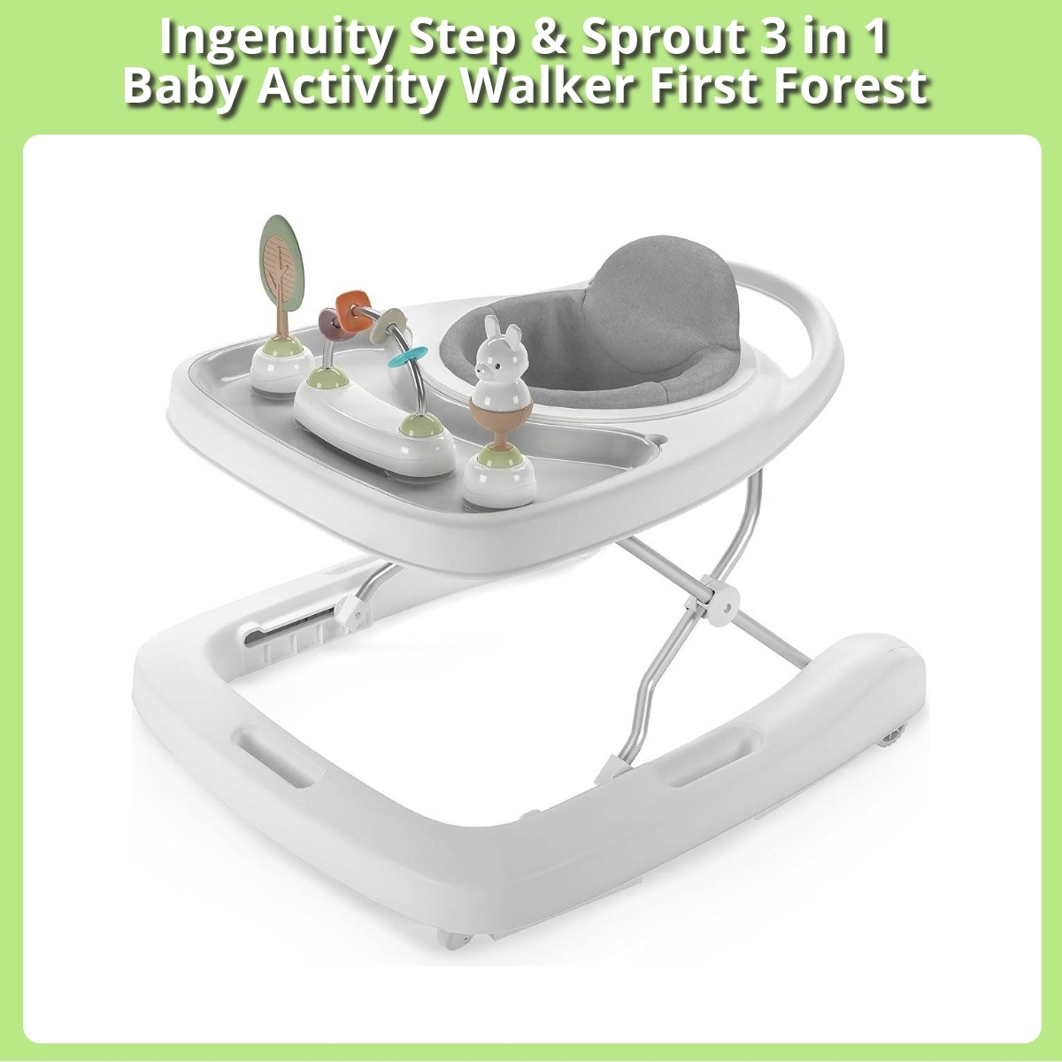 Anmeldelse af Ingenuity Step & Sprout 3 in 1 Baby Activity Walker First Forest