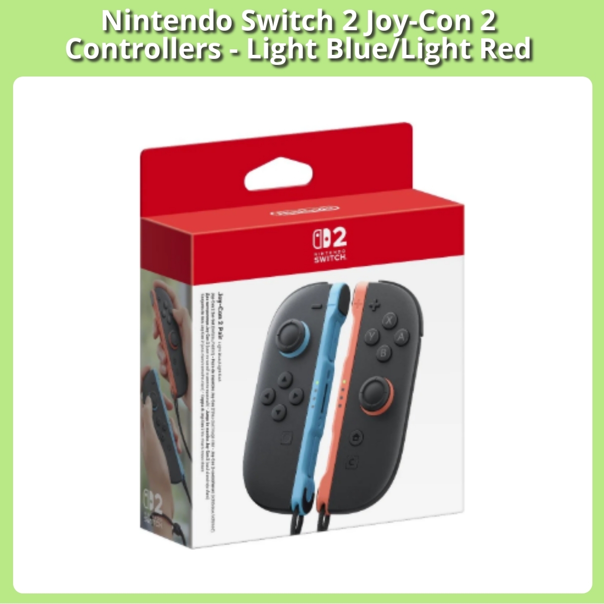 Anmeldelse af Nintendo Switch 2 Joy-Con 2 Controllers - Light Blue/Light Red