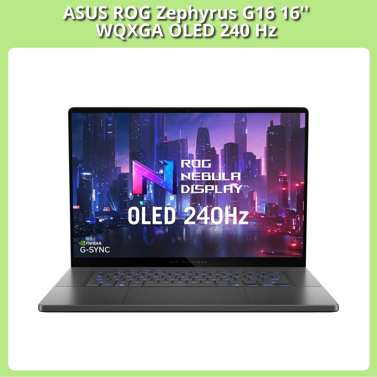 Anmeldelse af ASUS ROG Zephyrus G16 16'' WQXGA OLED 240 Hz