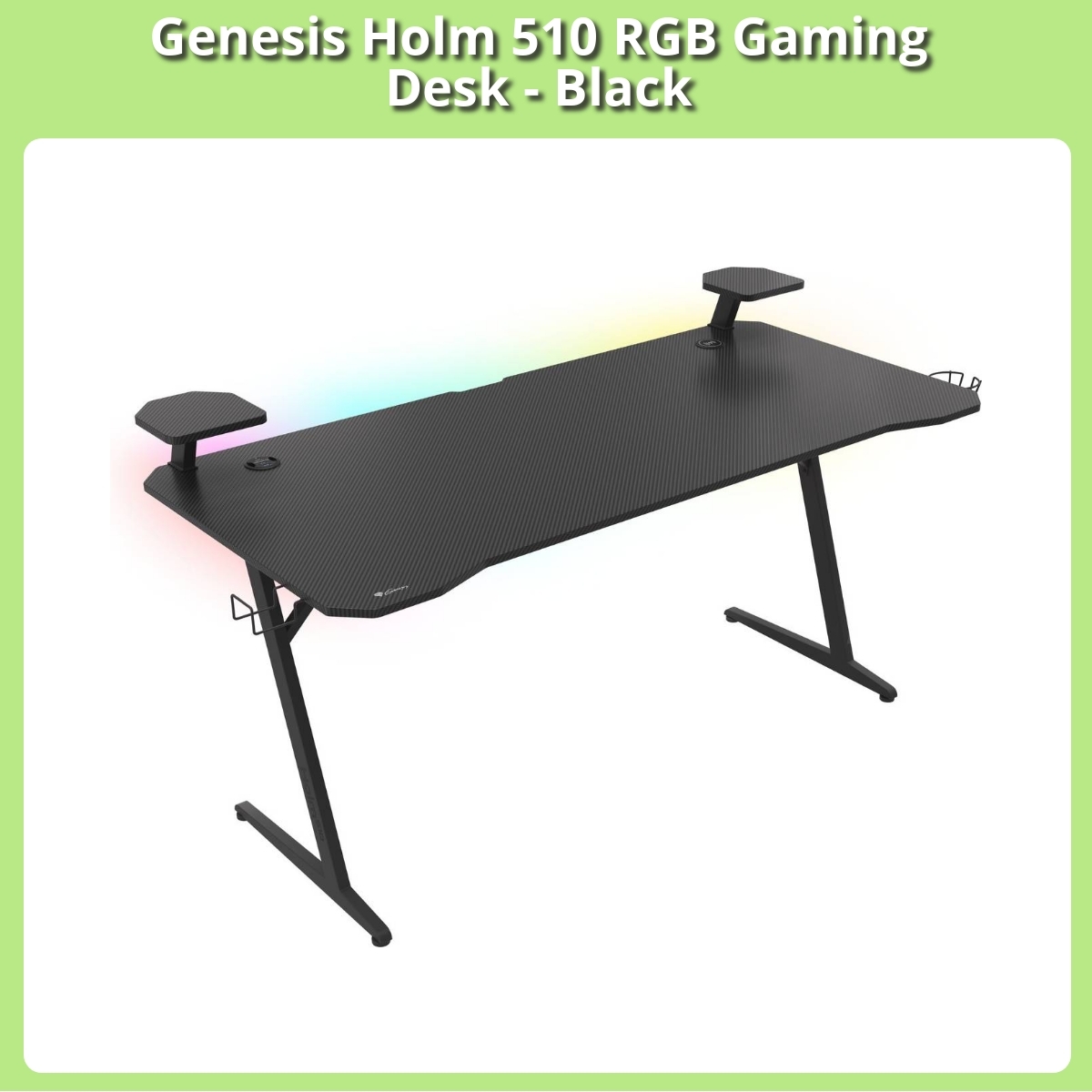 Anmeldelse af Genesis Holm 510 RGB Gaming Desk - Black