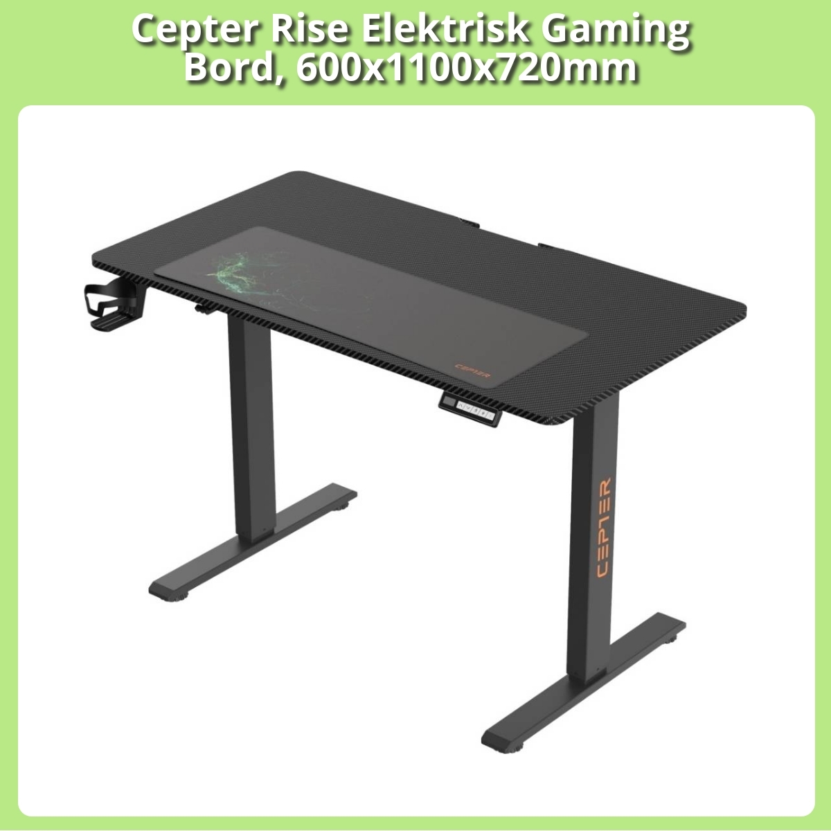 Anmeldelse af Cepter Rise Elektrisk Gaming Bord, 600x1100x720mm