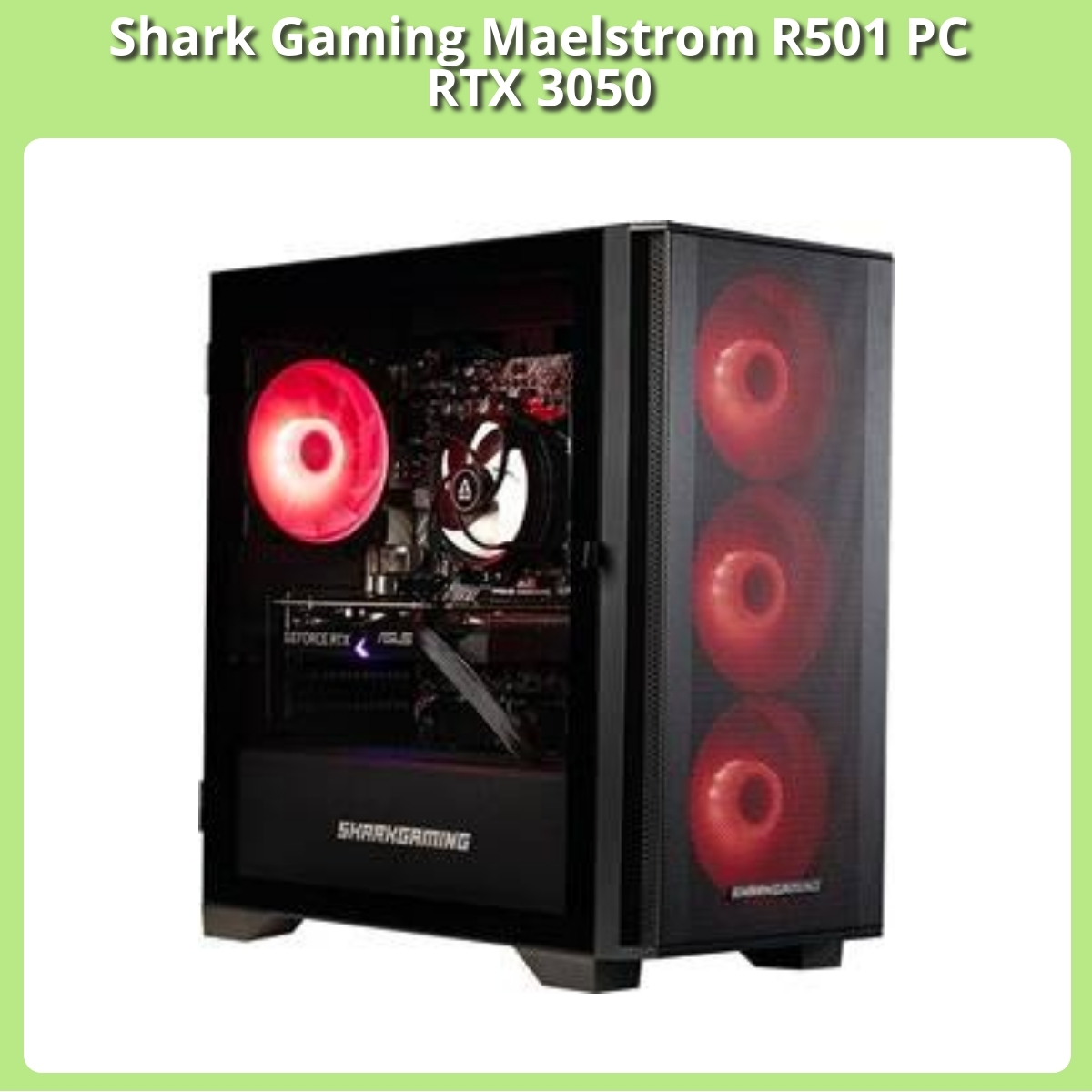 Anmeldelse af Shark Gaming Maelstrom R501 PC RTX 3050