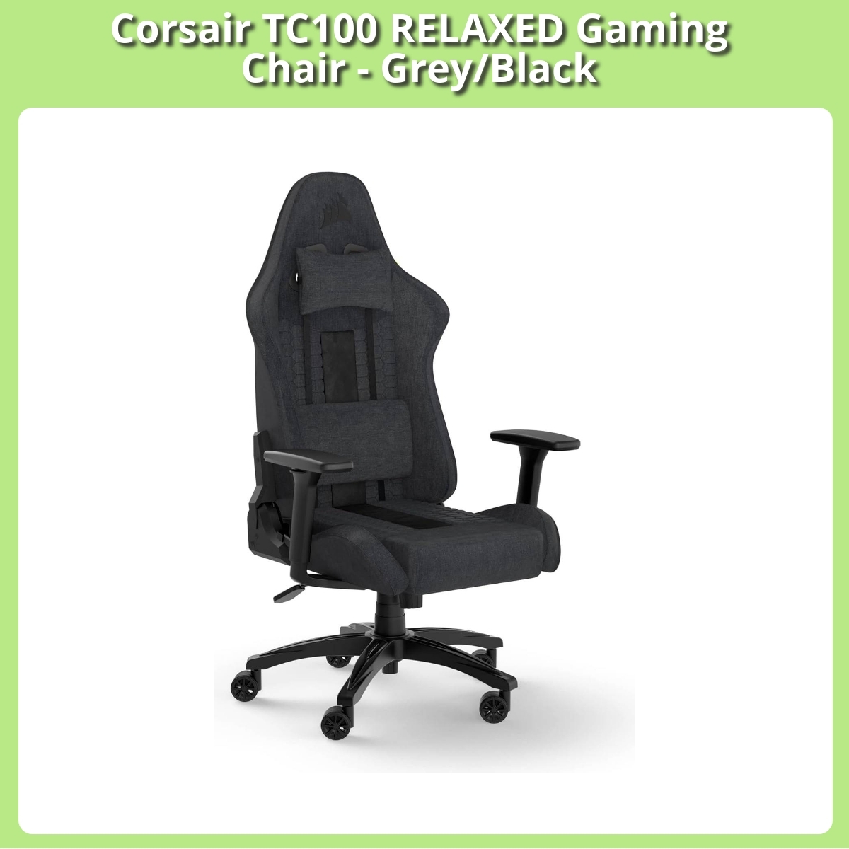 Anmeldelse af Corsair TC100 RELAXED Gaming Chair - Grey/Black