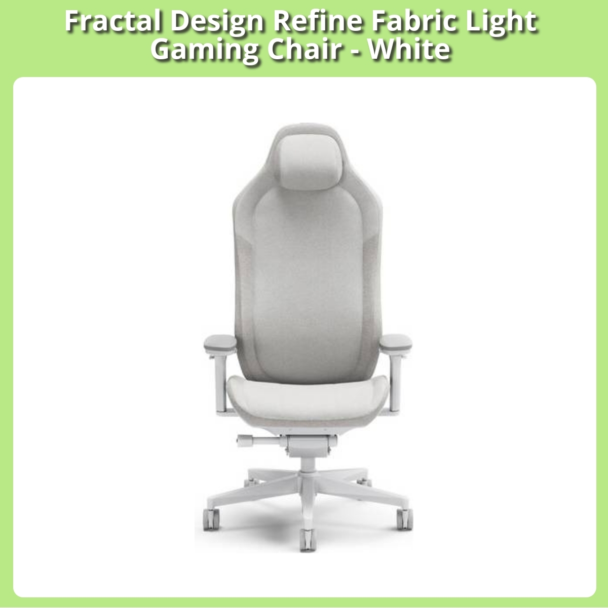 Anmeldelse af Fractal Design Refine Fabric Light Gaming Chair - White