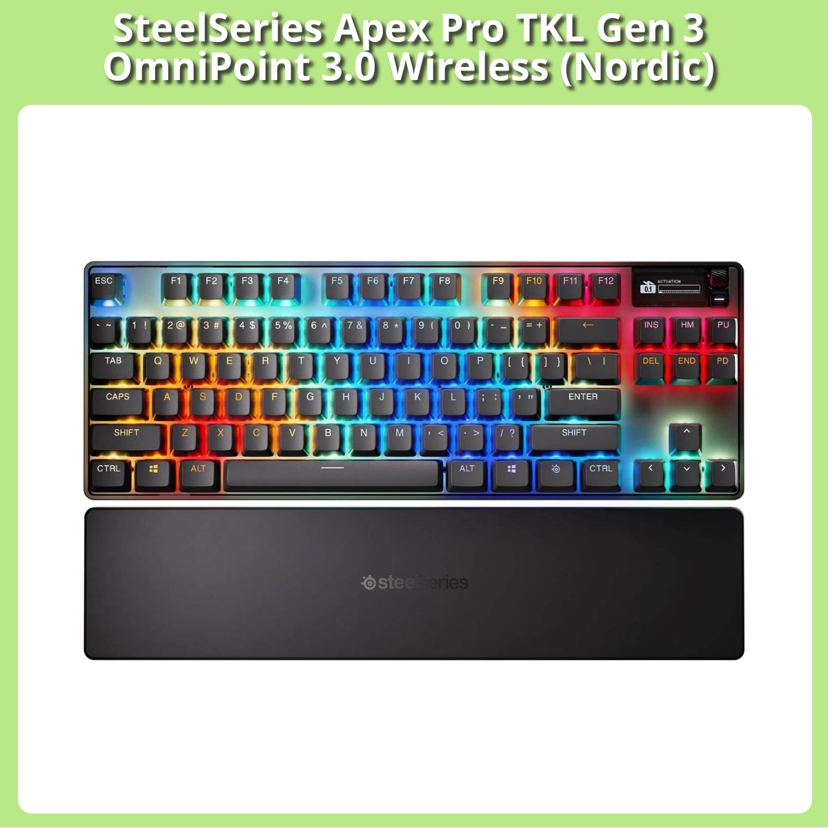 Anmeldelse af SteelSeries Apex Pro TKL Gen 3 OmniPoint 3.0 Wireless (Nordic)