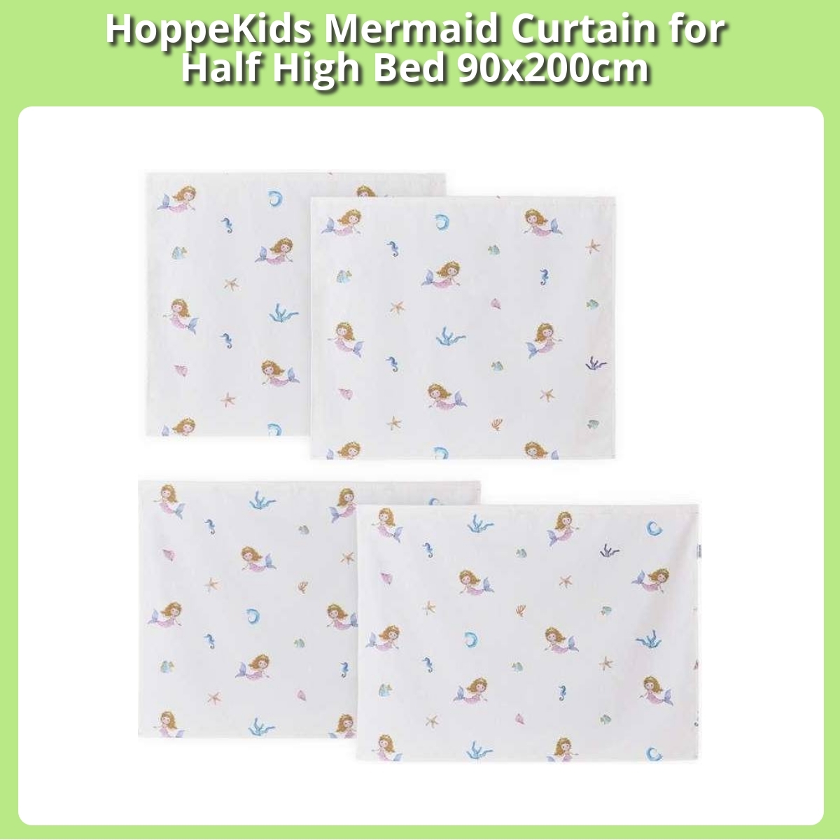 Anmeldelse af HoppeKids Mermaid Curtain for Half High Bed 90x200cm