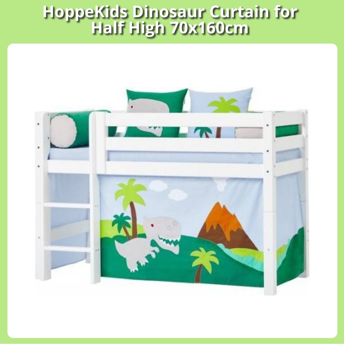 Anmeldelse af HoppeKids Dinosaur Curtain for Half High 70x160cm