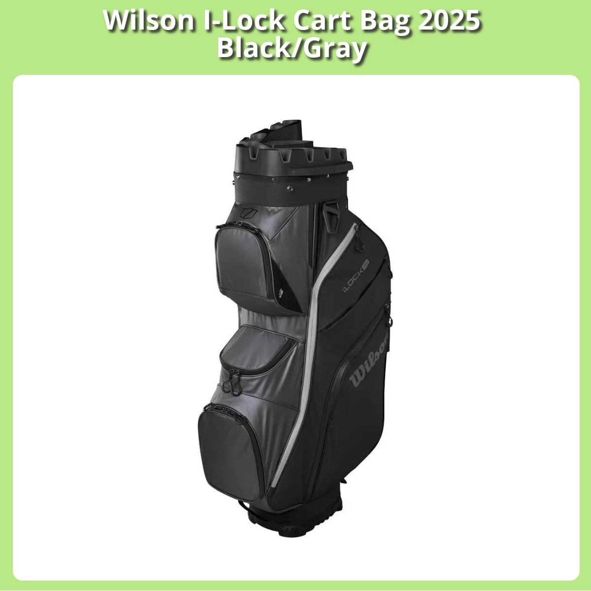 Anmeldelse af Wilson I-Lock Cart Bag 2025 Black/Gray