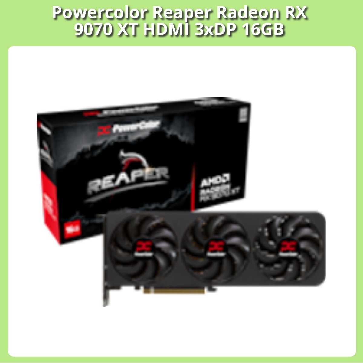 Anmeldelse af Powercolor Reaper Radeon RX 9070 XT HDMI 3xDP 16GB