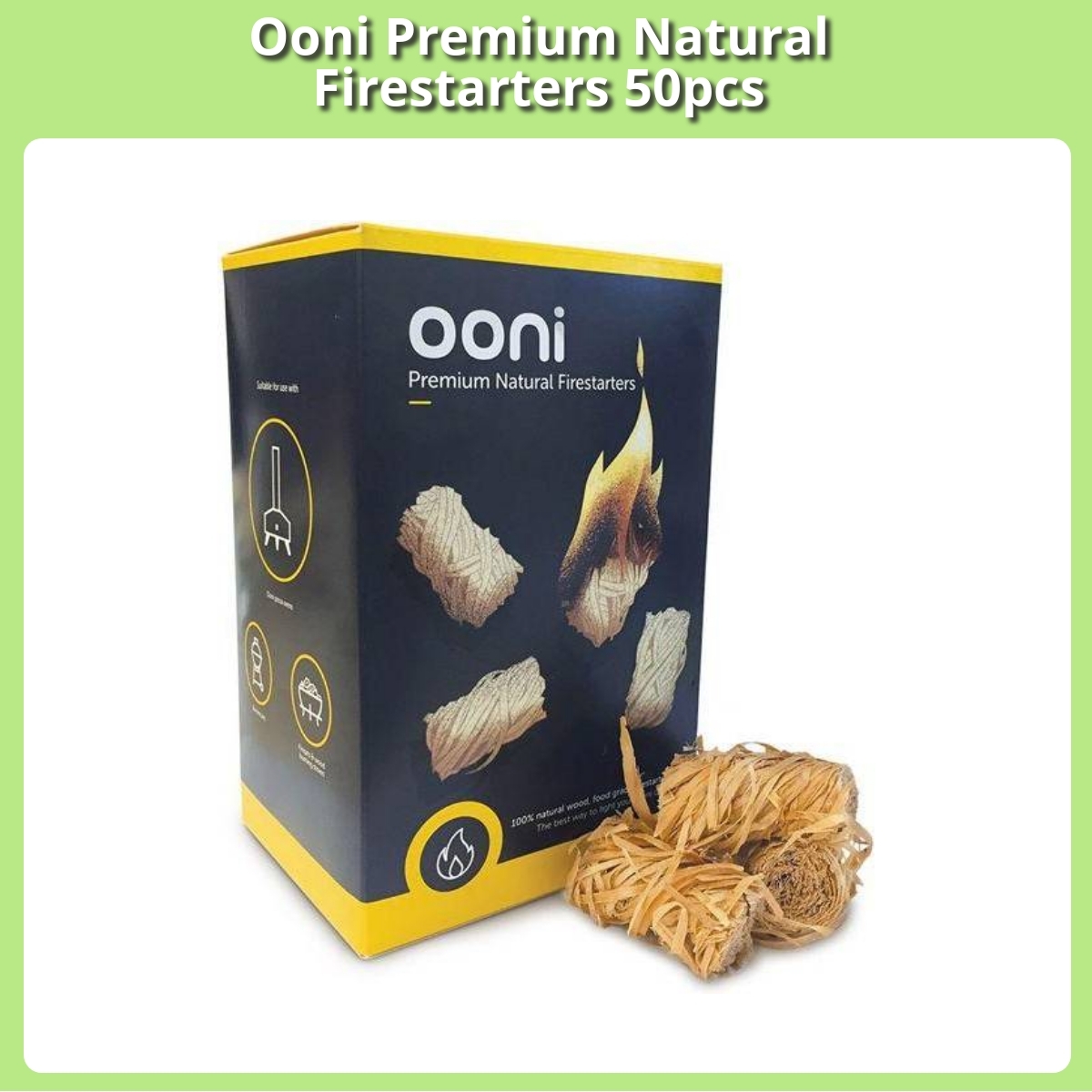 Anmeldelse af Ooni Premium Natural Firestarters 50pcs