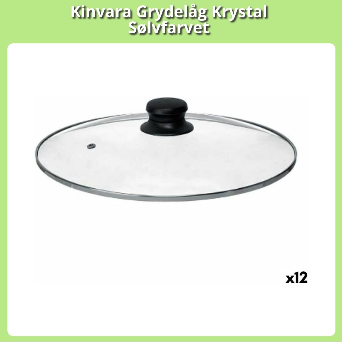 Anmeldelse af Kinvara Grydelåg Krystal Sølvfarvet