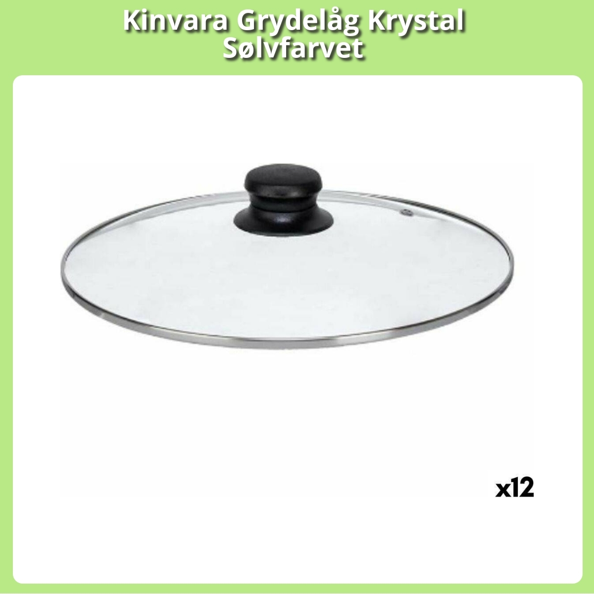 Anmeldelse af Kinvara Grydelåg Krystal Sølvfarvet
