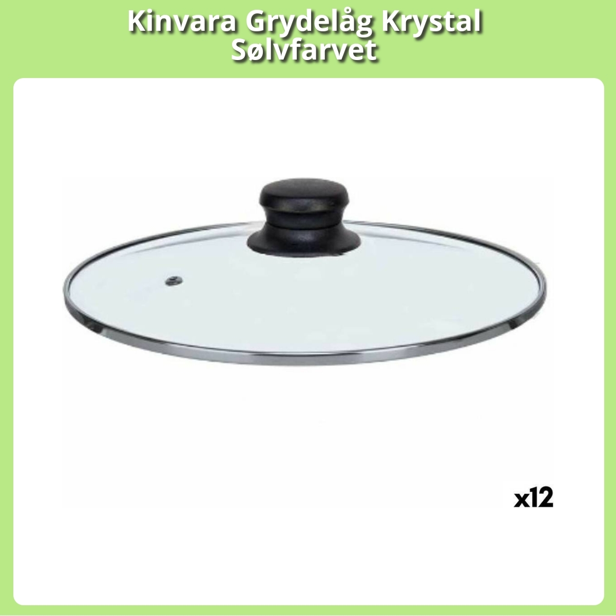 Anmeldelse af Kinvara Grydelåg Krystal Sølvfarvet