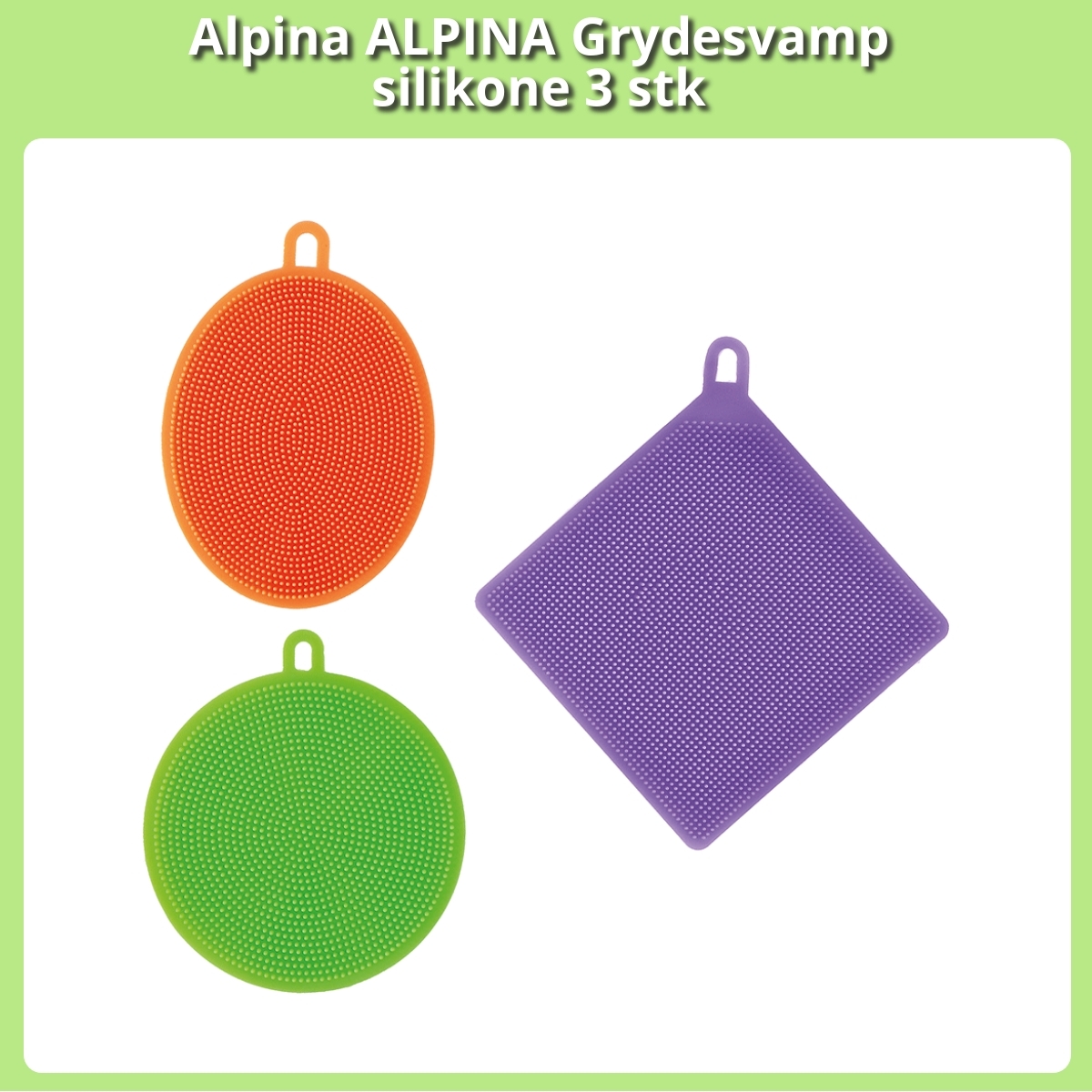 Anmeldelse af Alpina ALPINA Grydesvamp silikone 3 stk