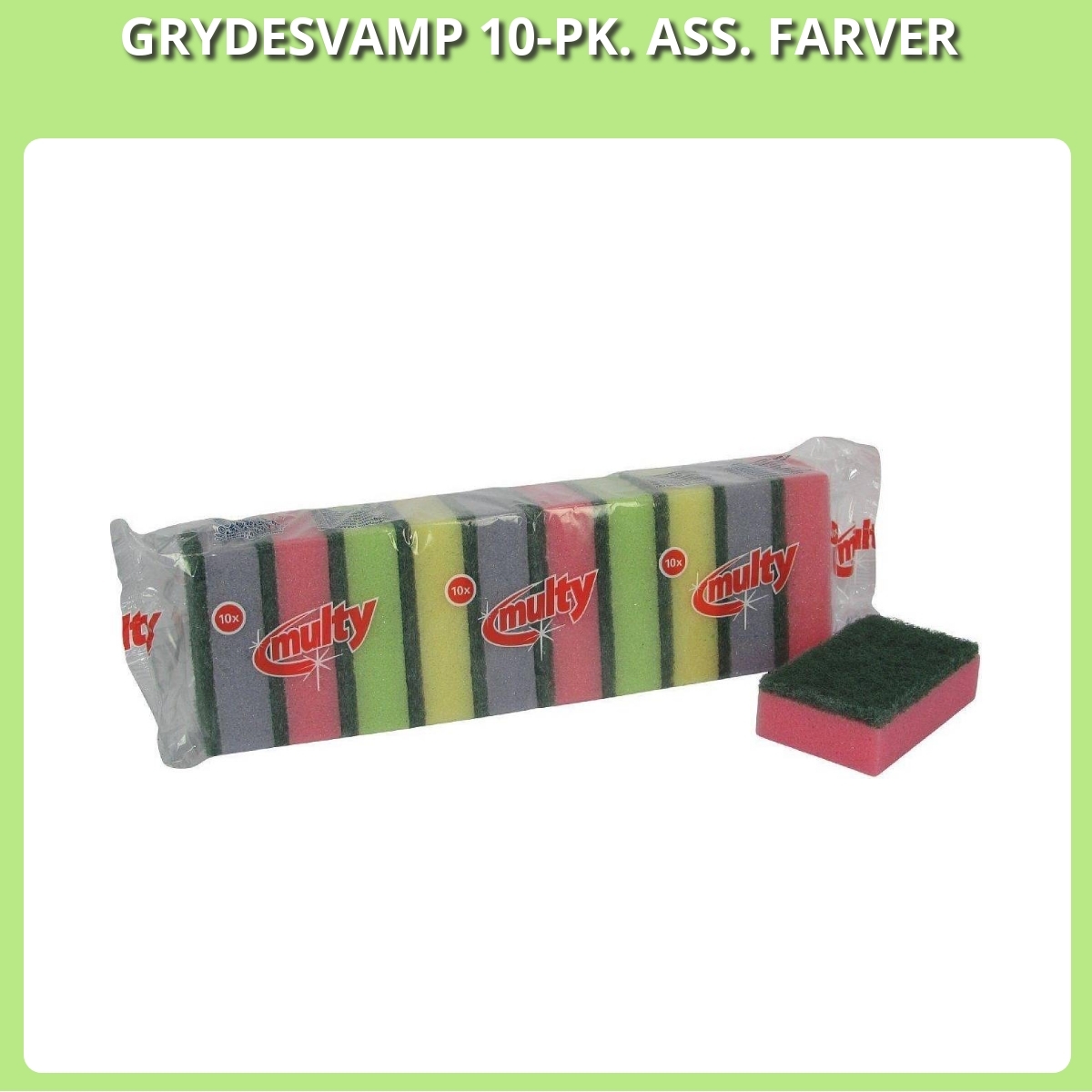 Anmeldelse af GRYDESVAMP 10-PK. ASS. FARVER