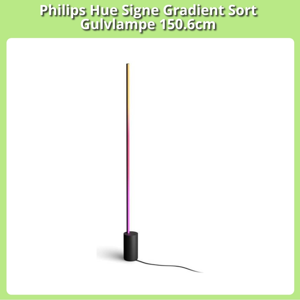 Anmeldelse af Philips Hue Signe Gradient Sort Gulvlampe 150.6cm