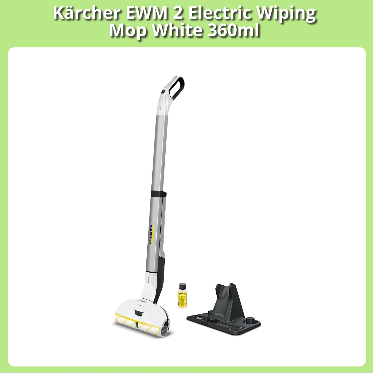 Anmeldelse af Kärcher EWM 2 Electric Wiping Mop White 360ml