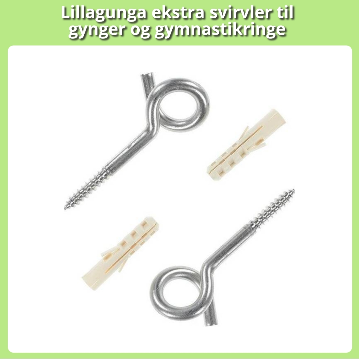 Anmeldelse af Lillagunga ekstra svirvler til gynger og gymnastikringe