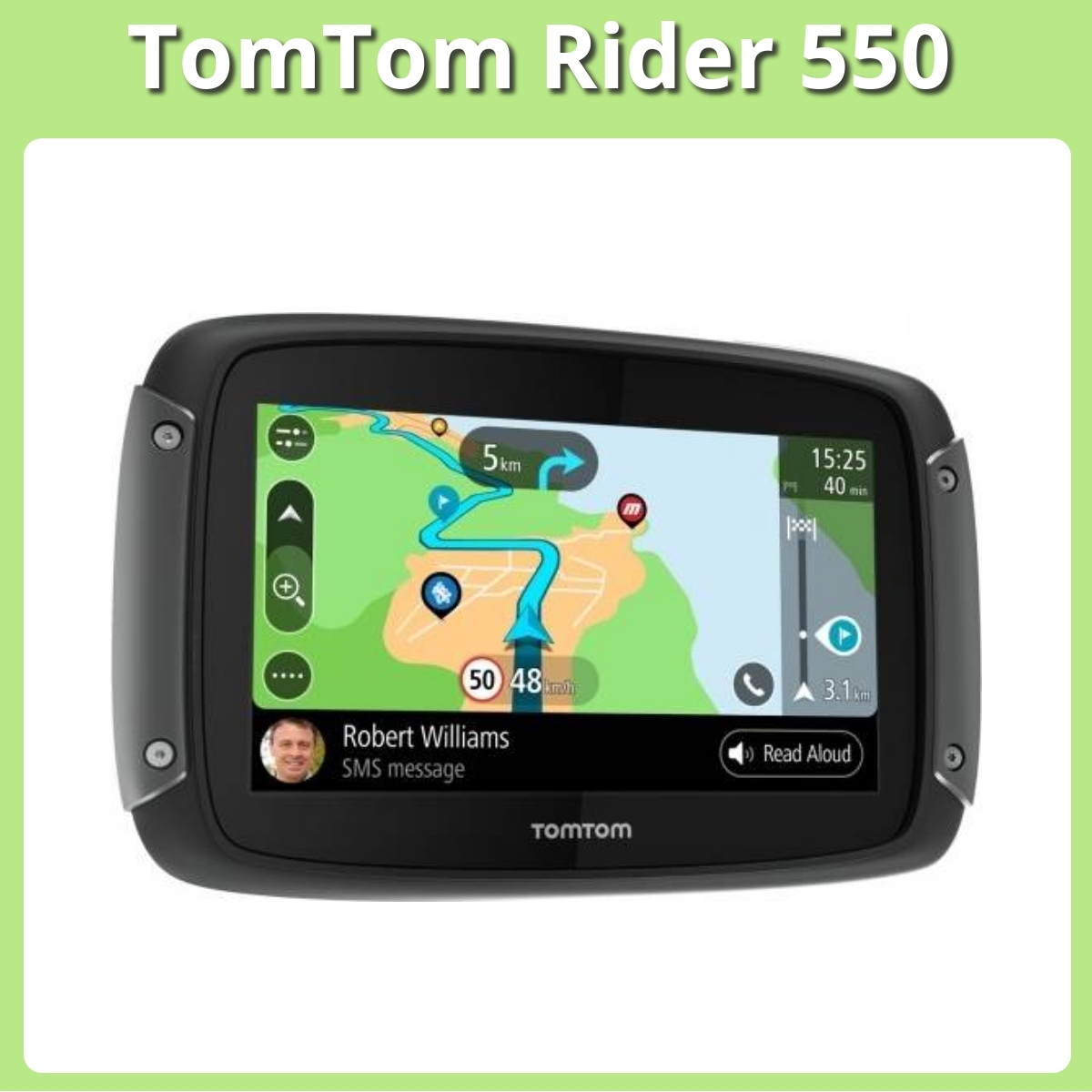Anmeldelse af TomTom Rider 550