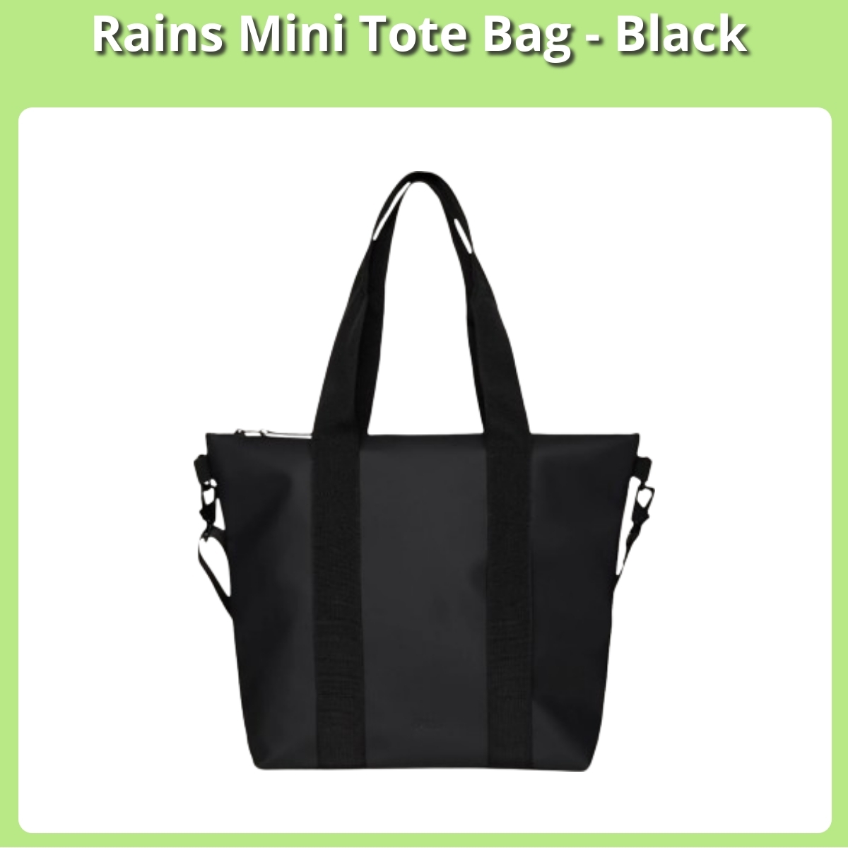 Anmeldelse af Rains Mini Tote Bag - Black