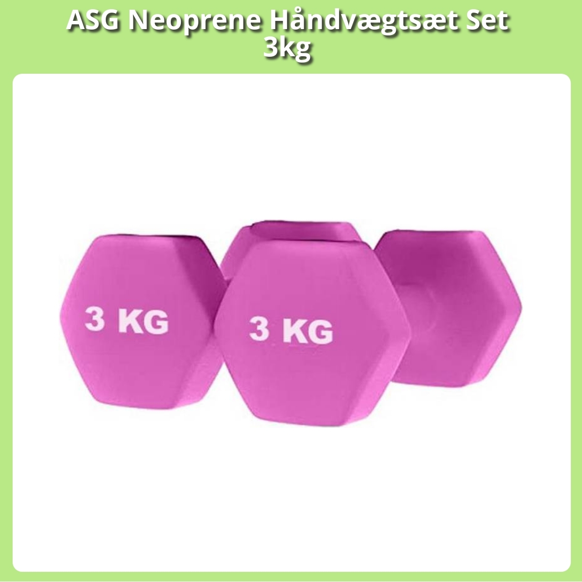 Anmeldelse af ASG Neoprene Håndvægtsæt Set 3kg