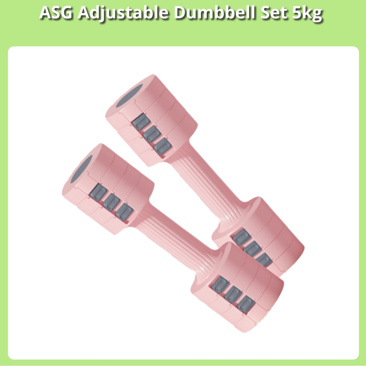 Anmeldelse af ASG Adjustable Dumbbell Set 5kg