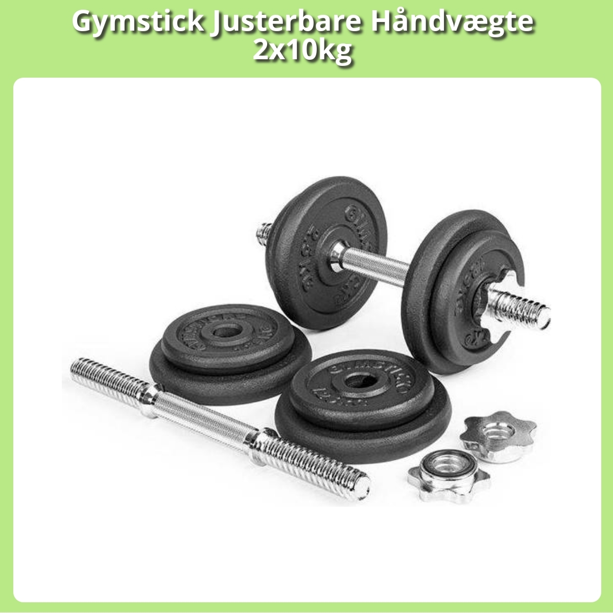 Anmeldelse af Gymstick Justerbare Håndvægte 2x10kg