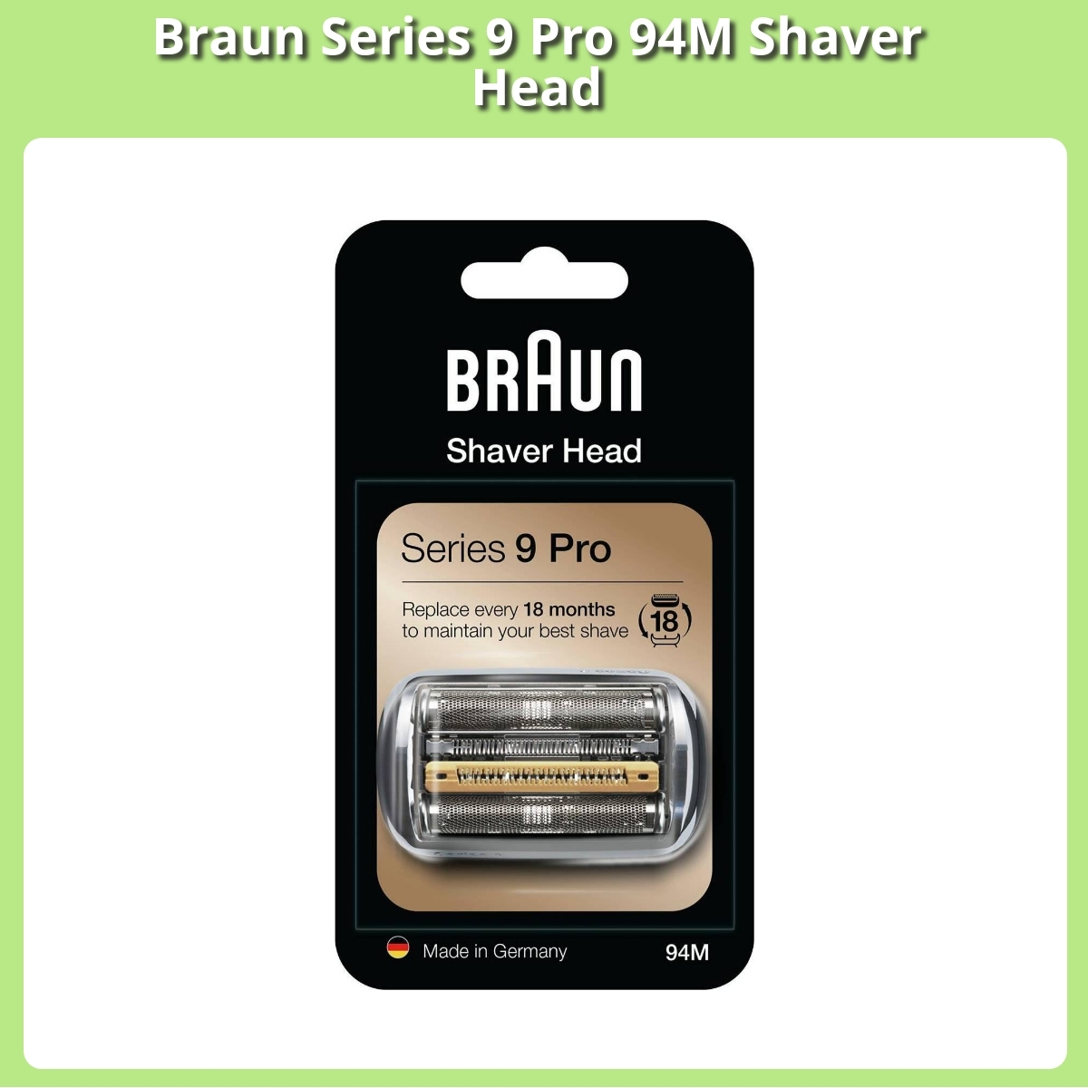 Anmeldelse af Braun Series 9 Pro 94M Shaver Head