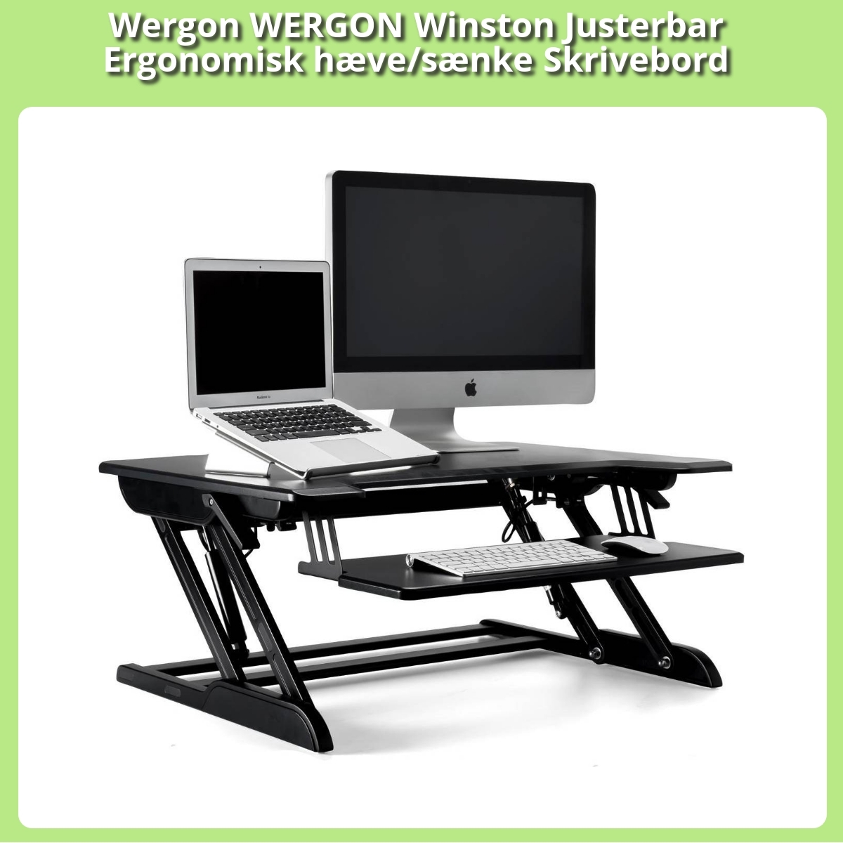 Anmeldelse af Wergon WERGON Winston Justerbar Ergonomisk hæve/sænke Skrivebord