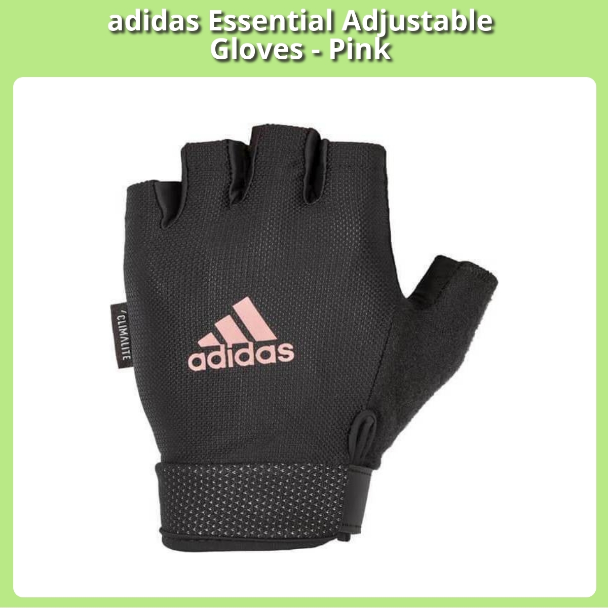 Anmeldelse af adidas Essential Adjustable Gloves - Pink