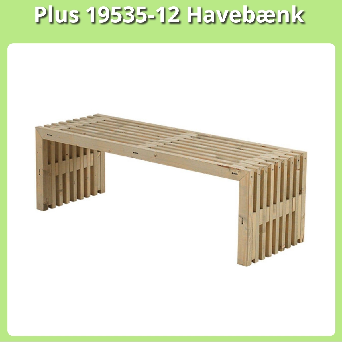 Anmeldelse af Plus 19535-12 Havebænk