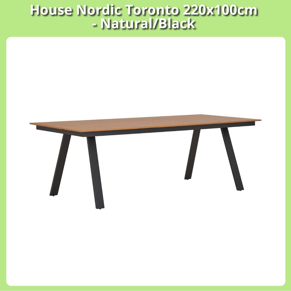 Anmeldelse af House Nordic Toronto 220x100cm - Natural/Black