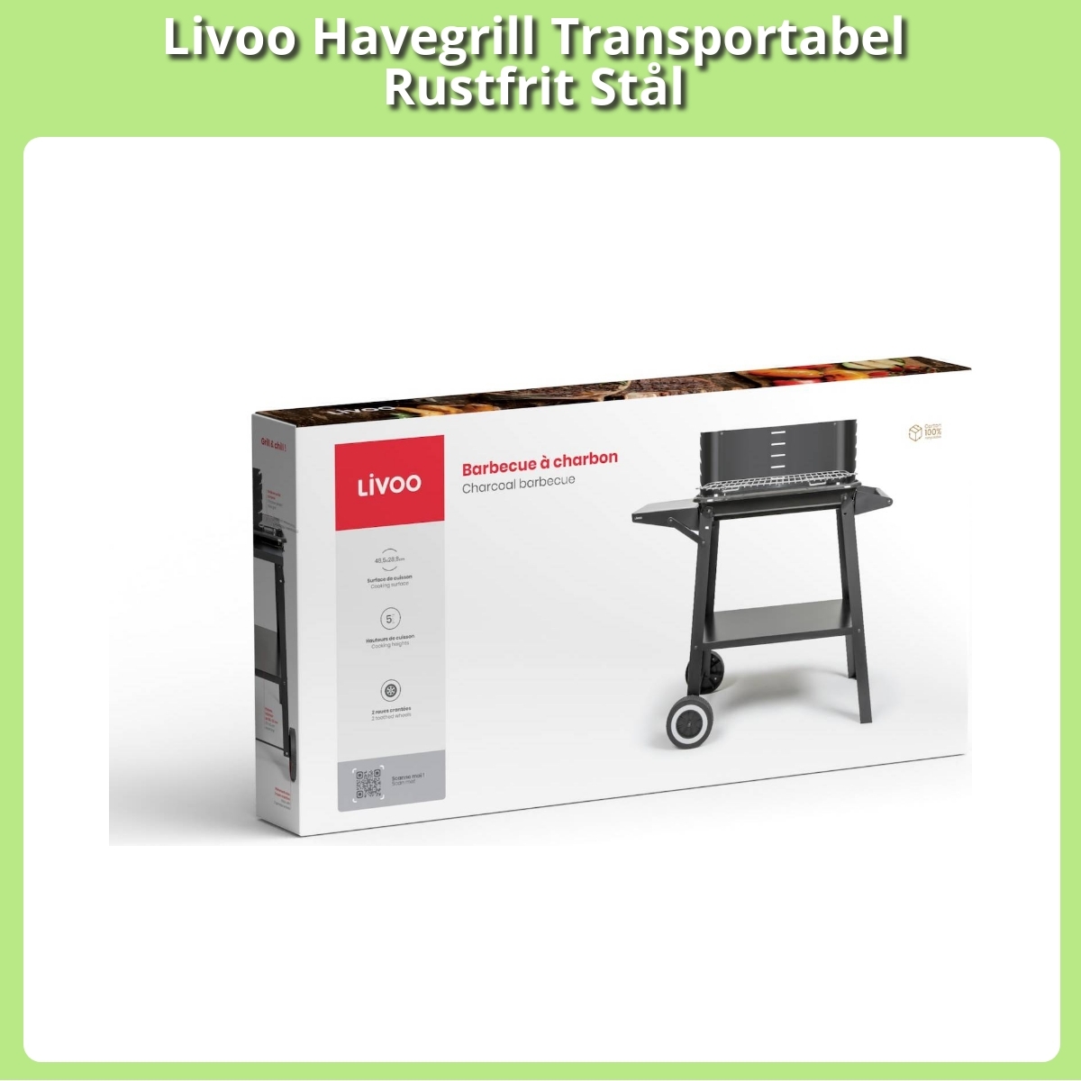 Anmeldelse af Livoo Havegrill Transportabel Rustfrit Stål