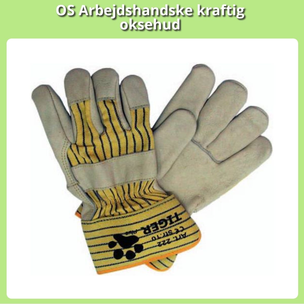 Anmeldelse af OS Arbejdshandske kraftig oksehud