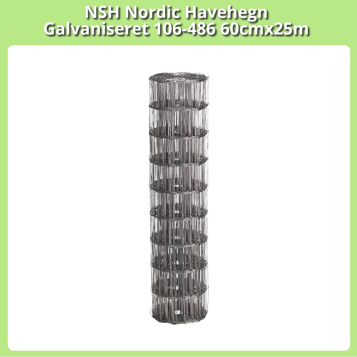 Anmeldelse af NSH Nordic Havehegn Galvaniseret 106-486 60cmx25m