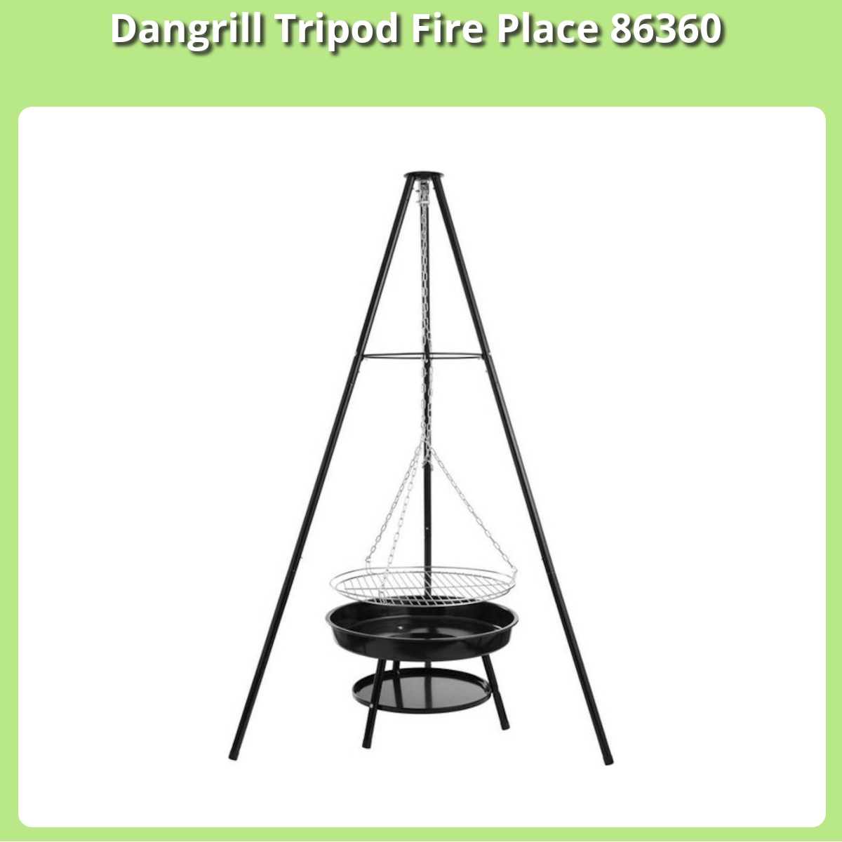 Anmeldelse af Dangrill Tripod Fire Place 86360