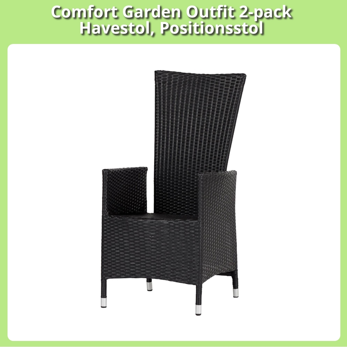 Anmeldelse af Comfort Garden Outfit 2-pack Havestol, Positionsstol