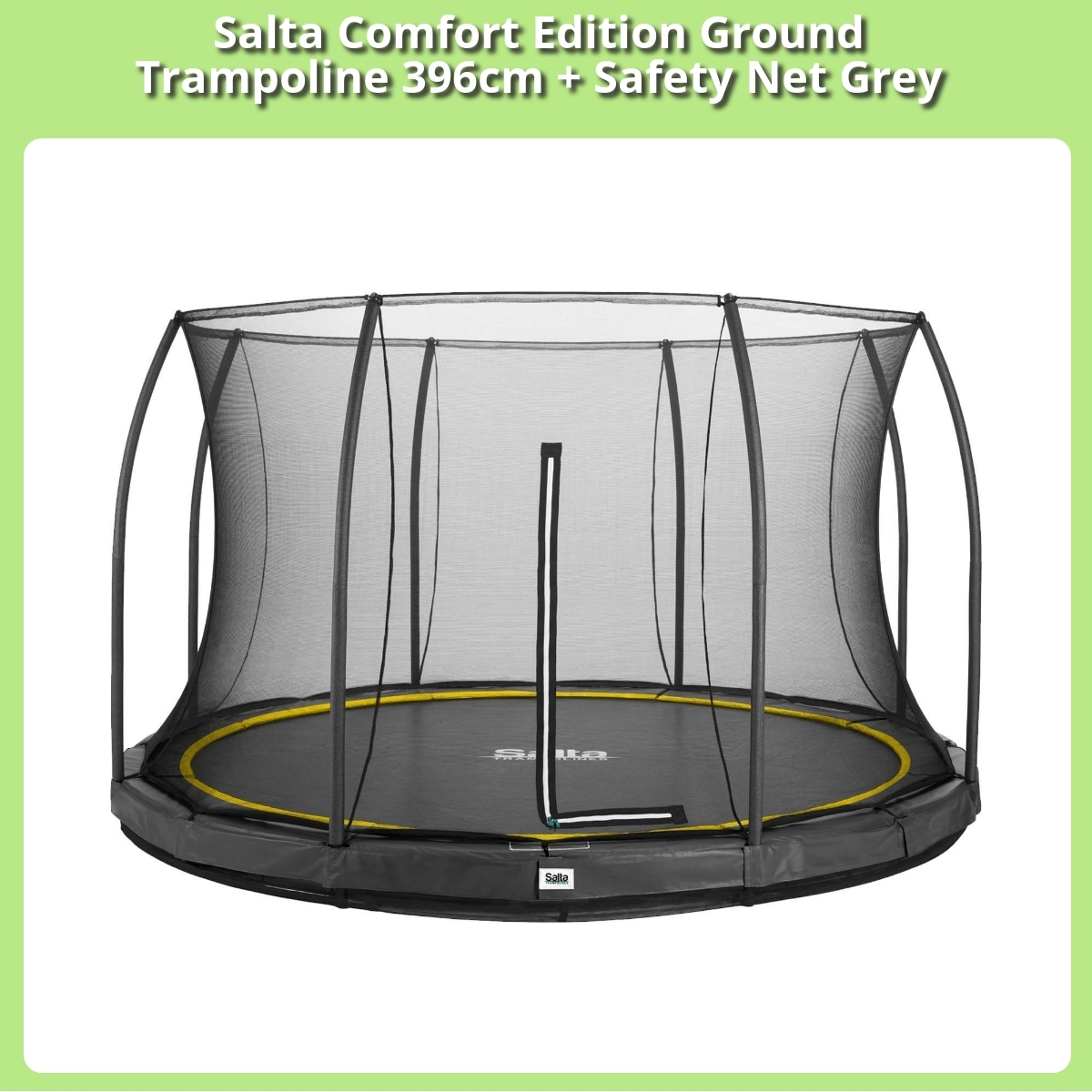 Anmeldelse af Salta Comfort Edition Ground Trampoline 396cm + Safety Net Grey