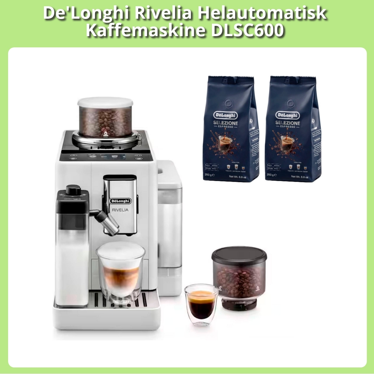 Anmeldelse af De'Longhi Rivelia Helautomatisk Kaffemaskine DLSC600